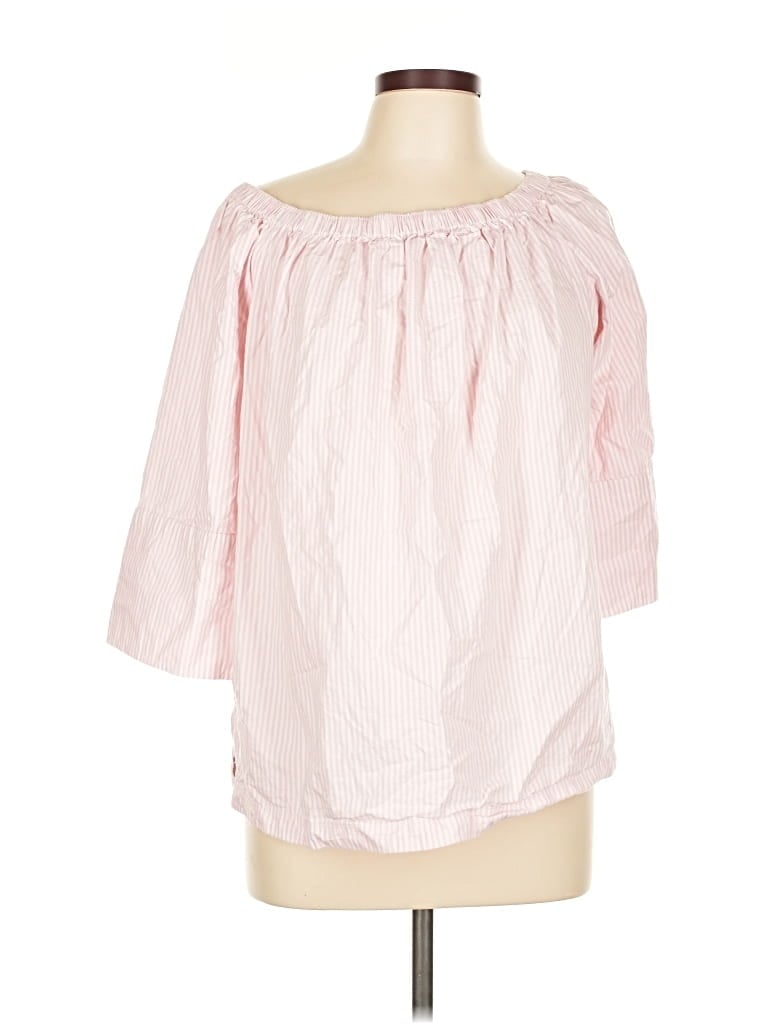 Pre-owned Free Assembly 3/4 Sleeve Blouse In Pink