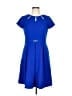 Ellen Tracy Blue Casual Dress Size 10 (petite) - photo 1