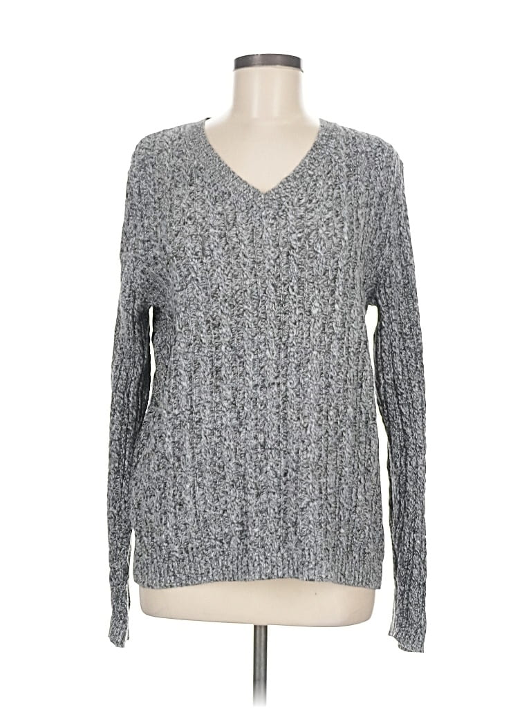 Pre-owned Croft & Barrow Pullover Sweater In Gray