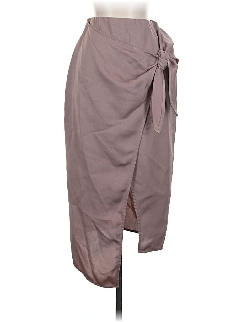 Pre-owned Babaton Casual Skirt In Gray