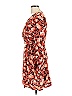 Obey 100% Viscose Floral Orange Cocktail Dress Size L - photo 5