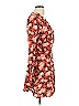 Obey 100% Viscose Floral Orange Cocktail Dress Size L - photo 4