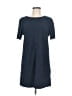Ezra 100% Polyester Solid Blue Casual Dress Size M - photo 1