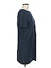 Ezra 100% Polyester Solid Blue Casual Dress Size M - photo 4