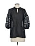 Ohne Titel 100% Polyester Black 3/4 Sleeve Blouse Size 2 - photo 1