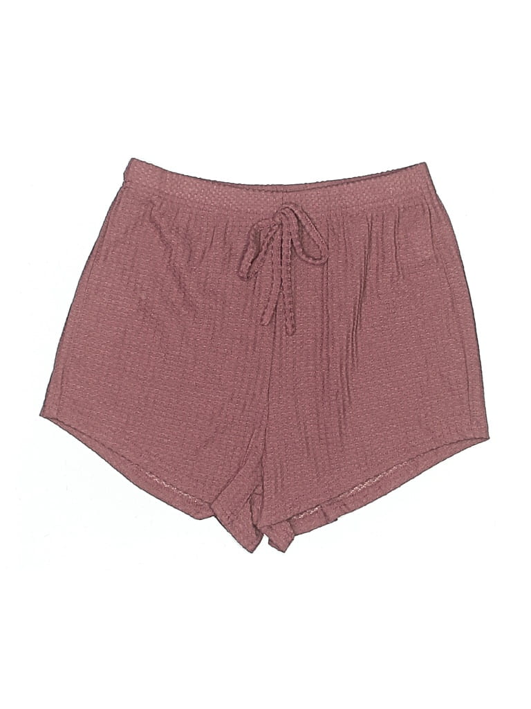 Pre-owned Unbranded Shorts In Burgundy
