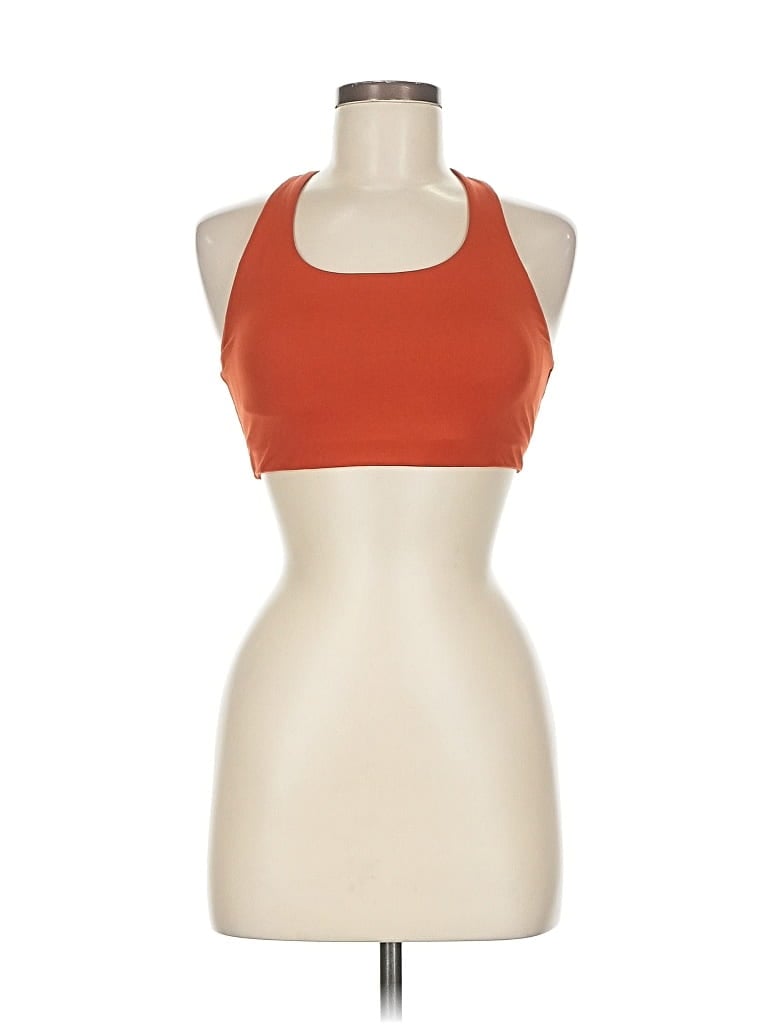 Pre-owned Lululemon Athletica Sports Bra In Orange