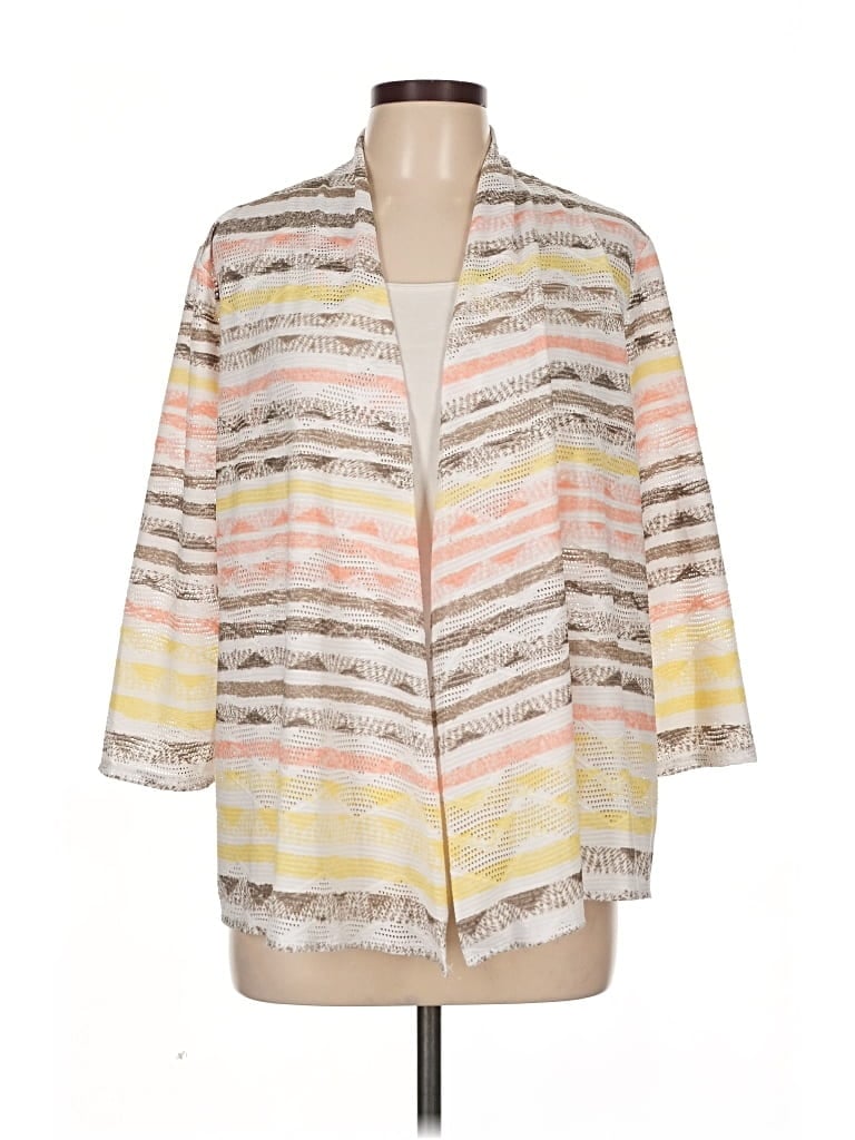 Pre-owned Easywear By Chico's Kimono In Brown