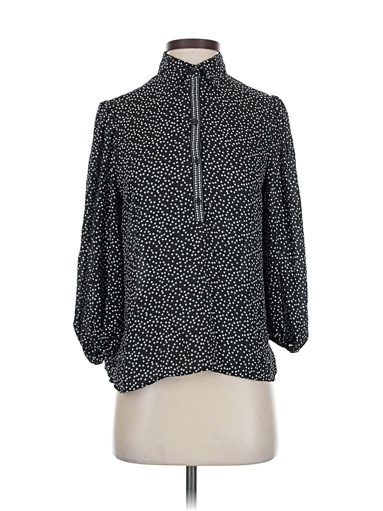 MAX STUDIO Pre-owned 3/4 Sleeve Blouse In Black