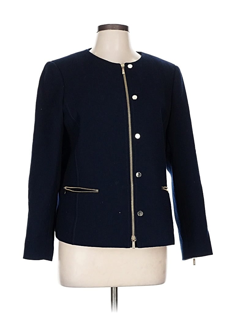 LAFAYETTE 148 Pre-owned Wool Blazer Jacket In Blue