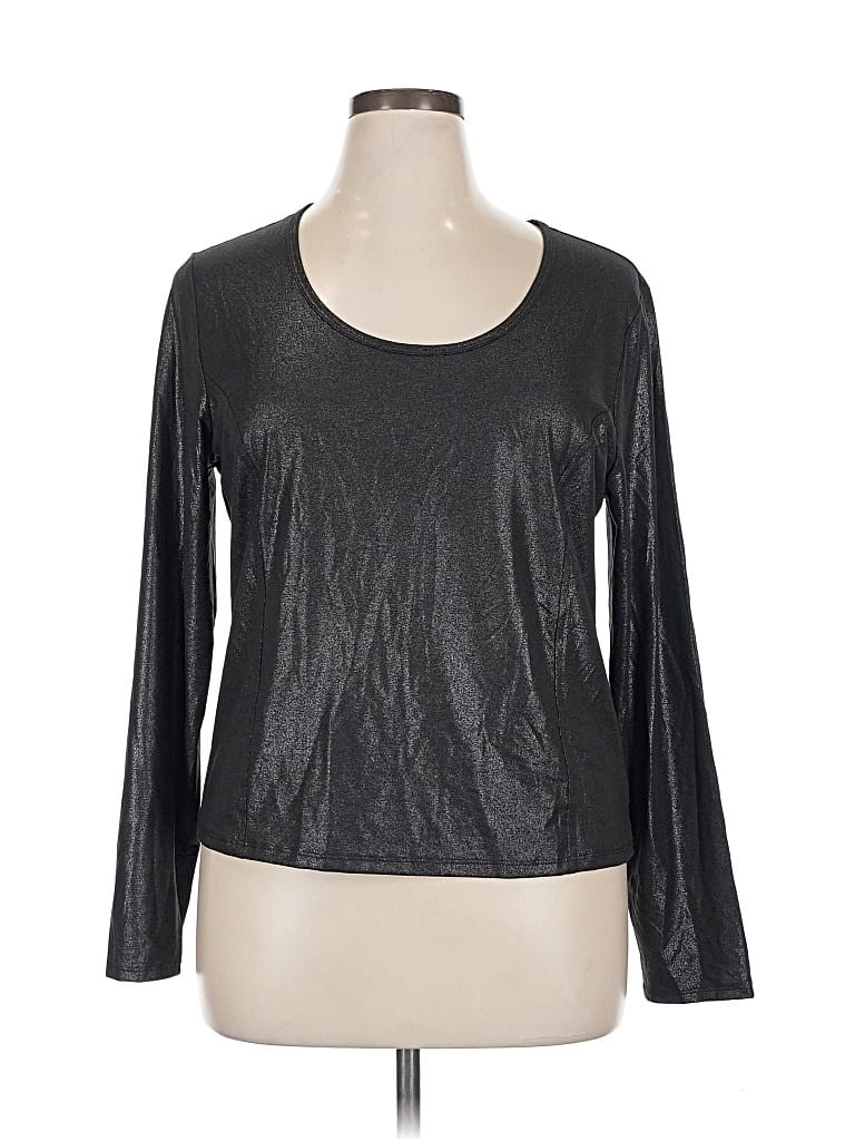 Pre-owned Gap Fit 3/4 Sleeve T-shirt In Black