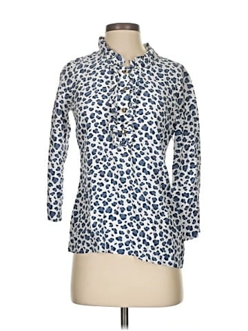 Devon Baer 3/4 Sleeve Silk Top (view 1)