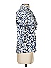 Devon Baer 100% Silk Animal Print Blue 3/4 Sleeve Silk Top Size XS - photo 4