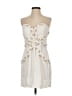 Seduce 100% Silk Ivory Cocktail Dress Size 4 - photo 1