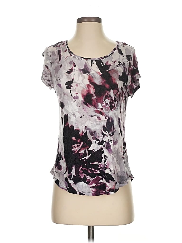 Pre-owned Simply Vera Vera Wang Short Sleeve T-shirt In Purple