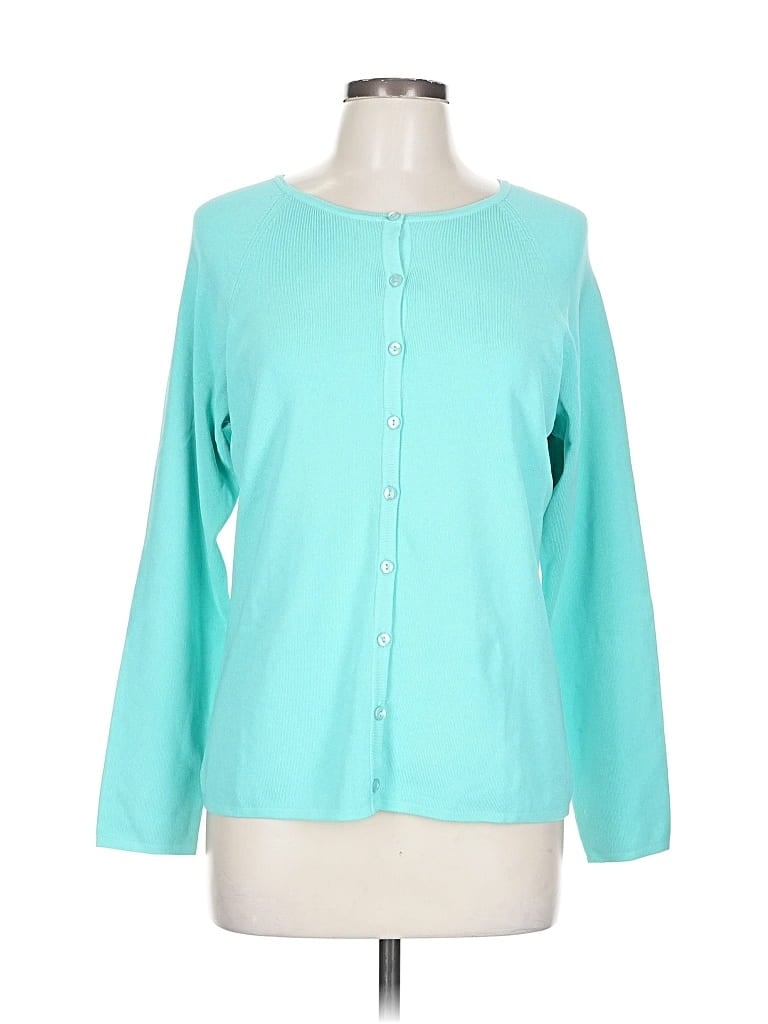 Pre-owned Coldwater Creek Cardigan Sweater In Blue