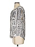Dylan 100% Rayon Silver Short Sleeve Blouse Size XS - photo 5