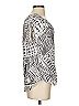 Dylan 100% Rayon Silver Short Sleeve Blouse Size XS - photo 4
