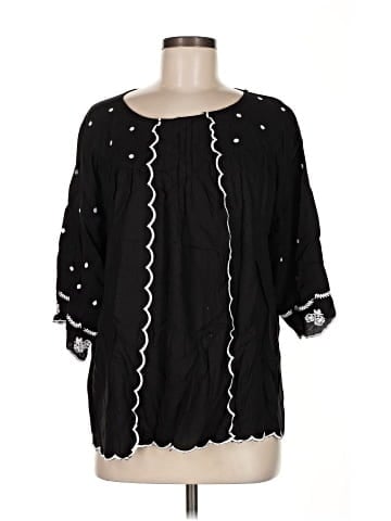 Tru Luxe Jeans 3/4 Sleeve Blouse (view 1)