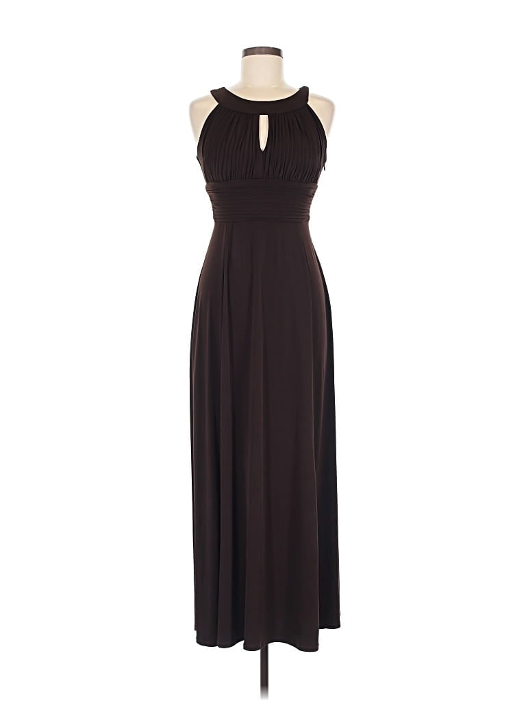 Pre-owned Sangria Cocktail Dress In Brown