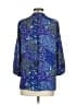 Elie Tahari 100% Polyester Blue Purple 3/4 Sleeve Blouse Size S - photo 2