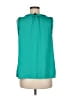 Talbots 100% Polyester Teal Sleeveless Blouse Size M - photo 2