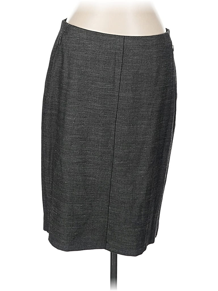 Pre-owned Ann Taylor Loft Formal Skirt In Gray