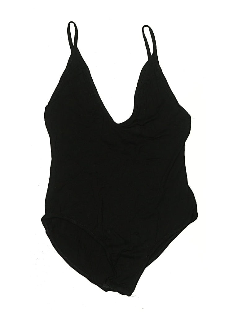 Pre-owned Boohoo Bodysuit In Black