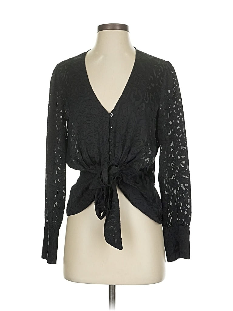 Pre-owned Waverly Grey Kimono In Black