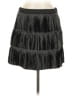 Main Strip 100% Polyester Houndstooth Black Casual Skirt Size M - photo 1