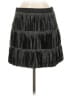 Main Strip 100% Polyester Houndstooth Black Casual Skirt Size M - photo 2