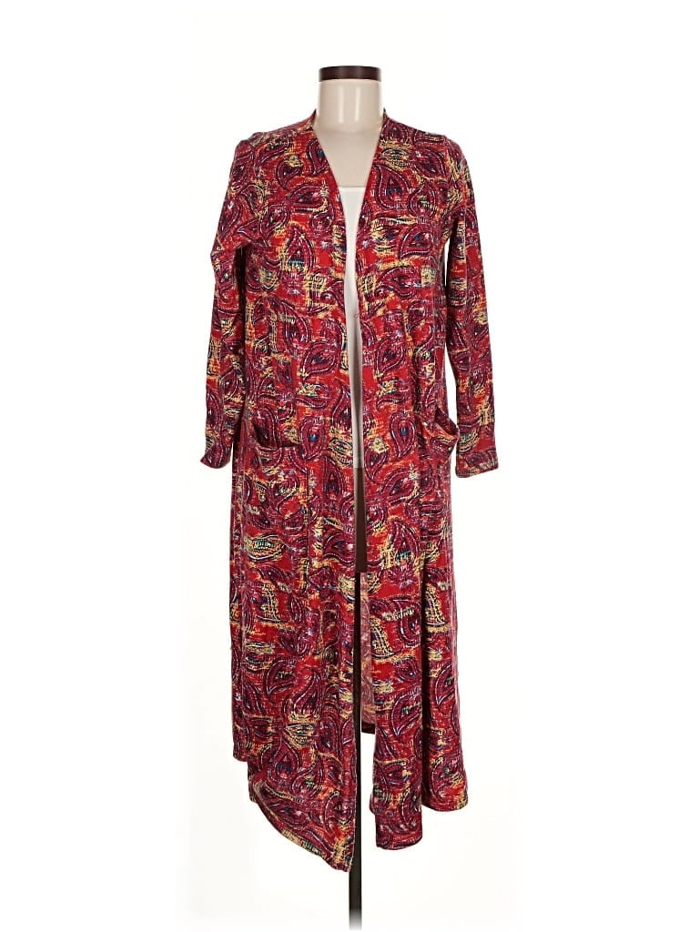 LULAROE Pre-owned Cardigan Sweater In Red