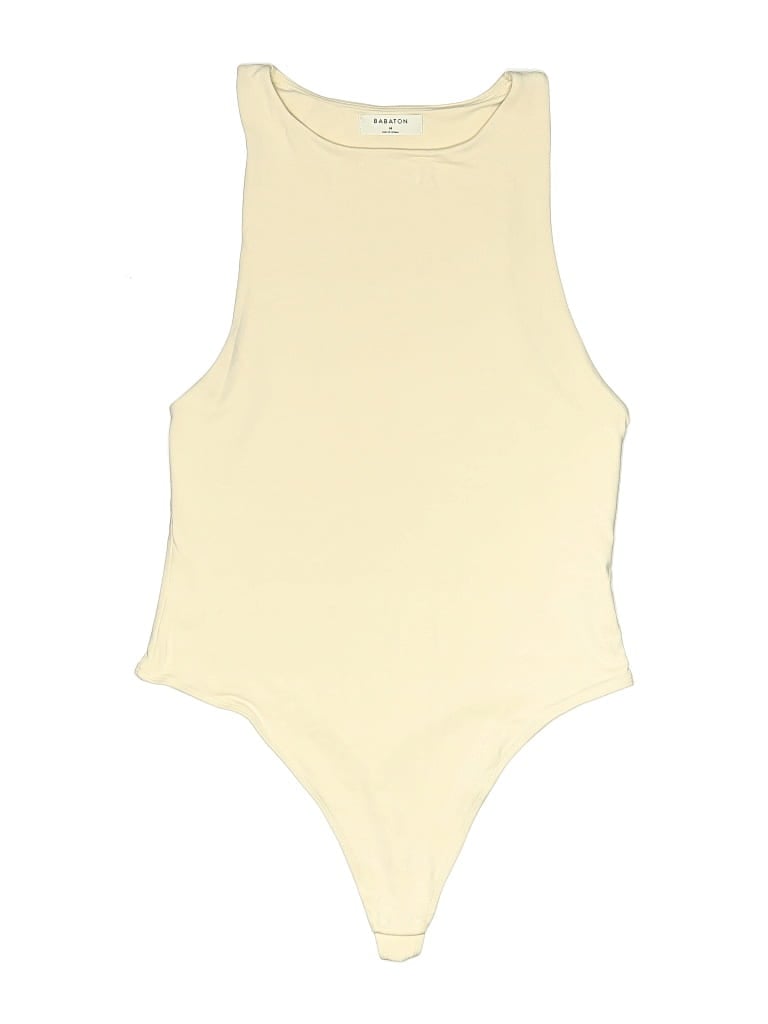 Pre-owned Babaton Bodysuit In Yellow