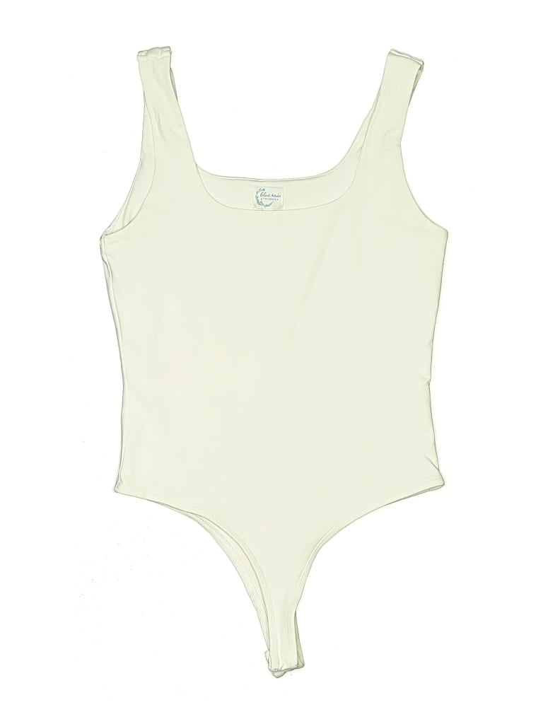 Pre-owned Blue Rain Bodysuit In White