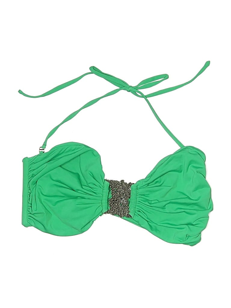 Pre-owned Assorted Brands Swimsuit Top Green Swimwear
