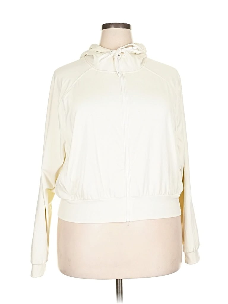 UNBRANDED Pre-owned Zip Up Hoodie In White