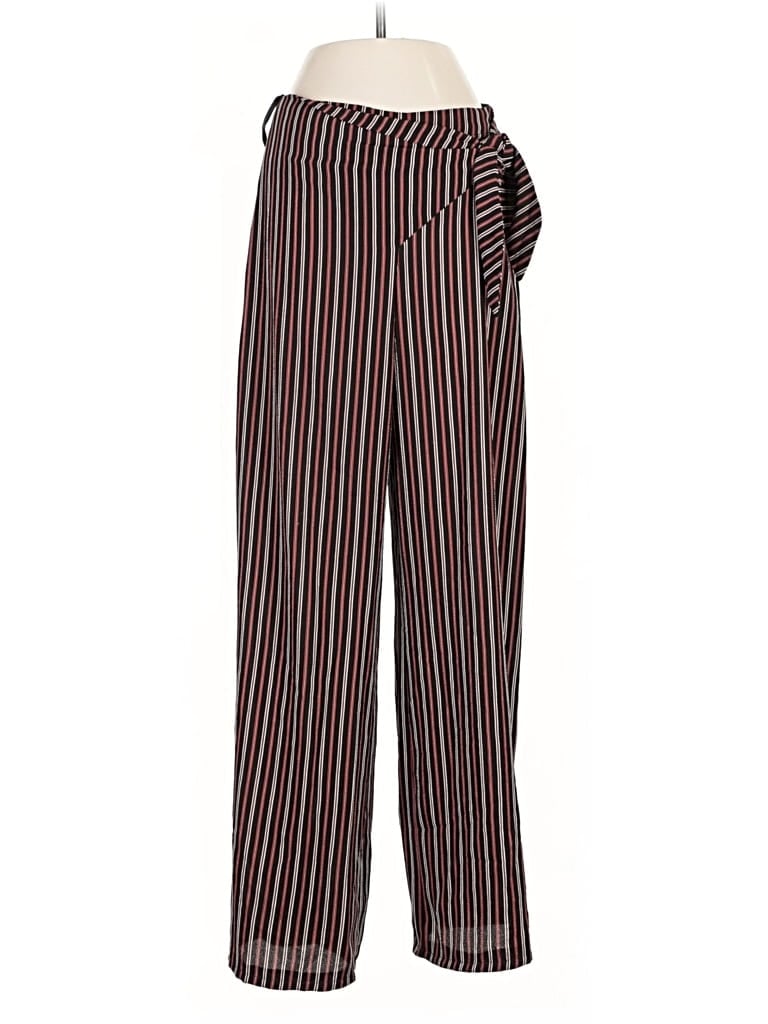 Pre-owned Cotton Candy La Casual Pants In Burgundy