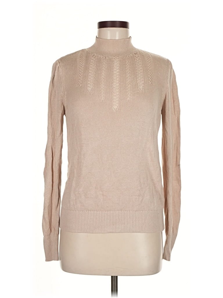 Pre-owned Free People Turtleneck Sweater In Brown