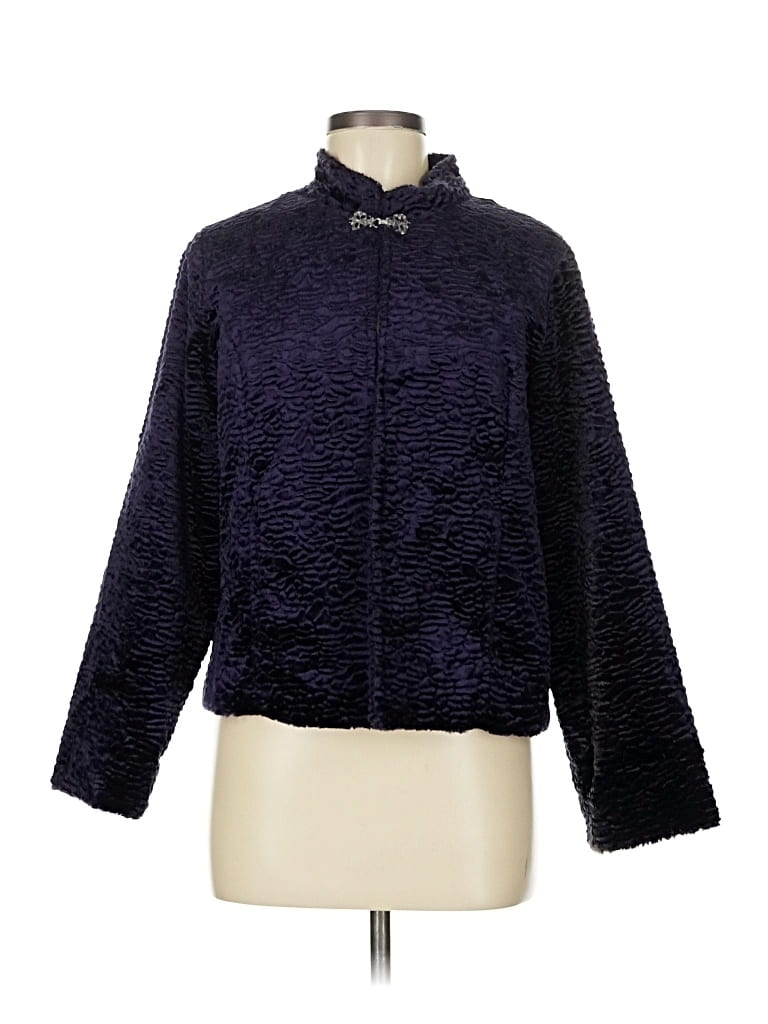 Pre-owned Koret Faux Fur Jacket In Purple