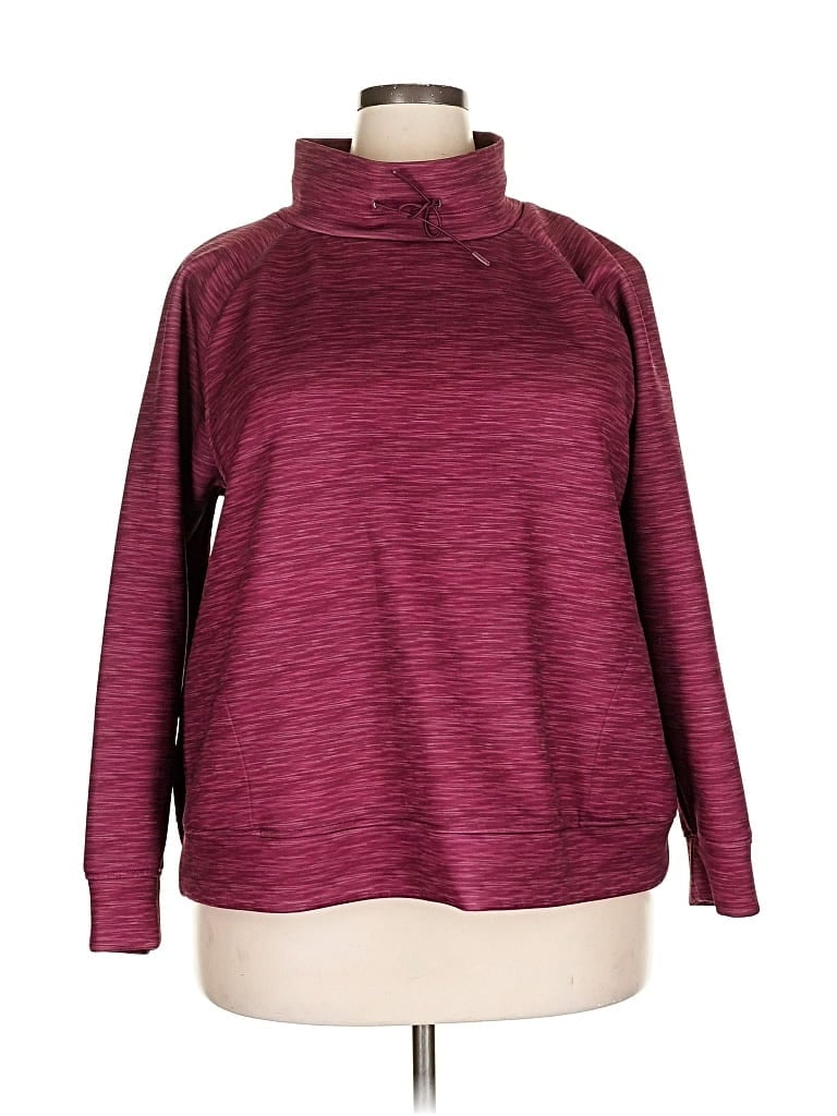 Pre-owned Livi Turtleneck Sweater In Burgundy