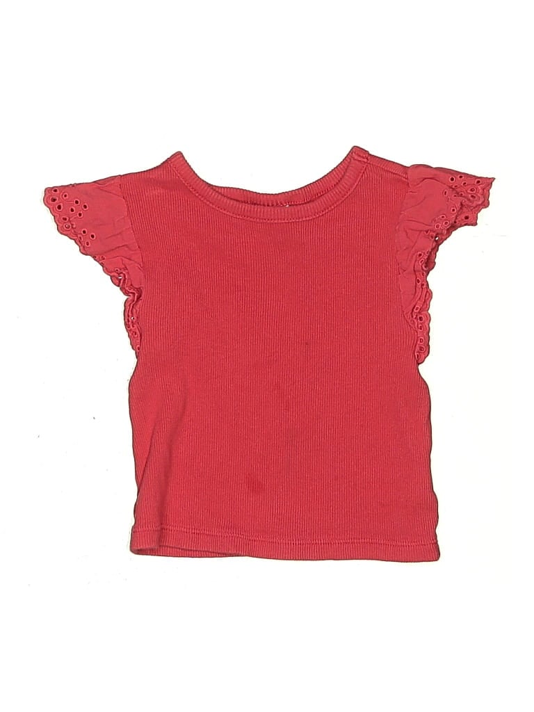 Pre-owned Baby Gap Kids' Short Sleeve T-shirt In Red