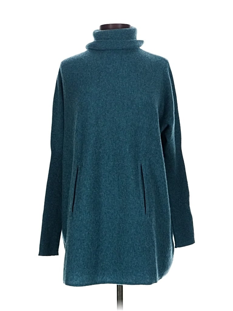 GARNET HILL Pre-owned Wool Pullover Sweater In Blue