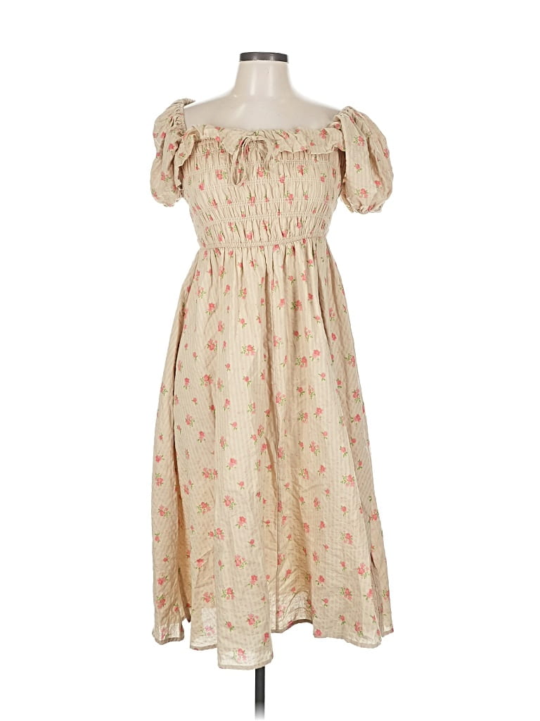 Pre-owned R. Vivimos Casual Dress In Brown