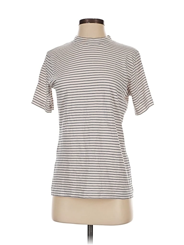 Pre-owned Mm. Lafleur Short Sleeve Turtleneck In Gray