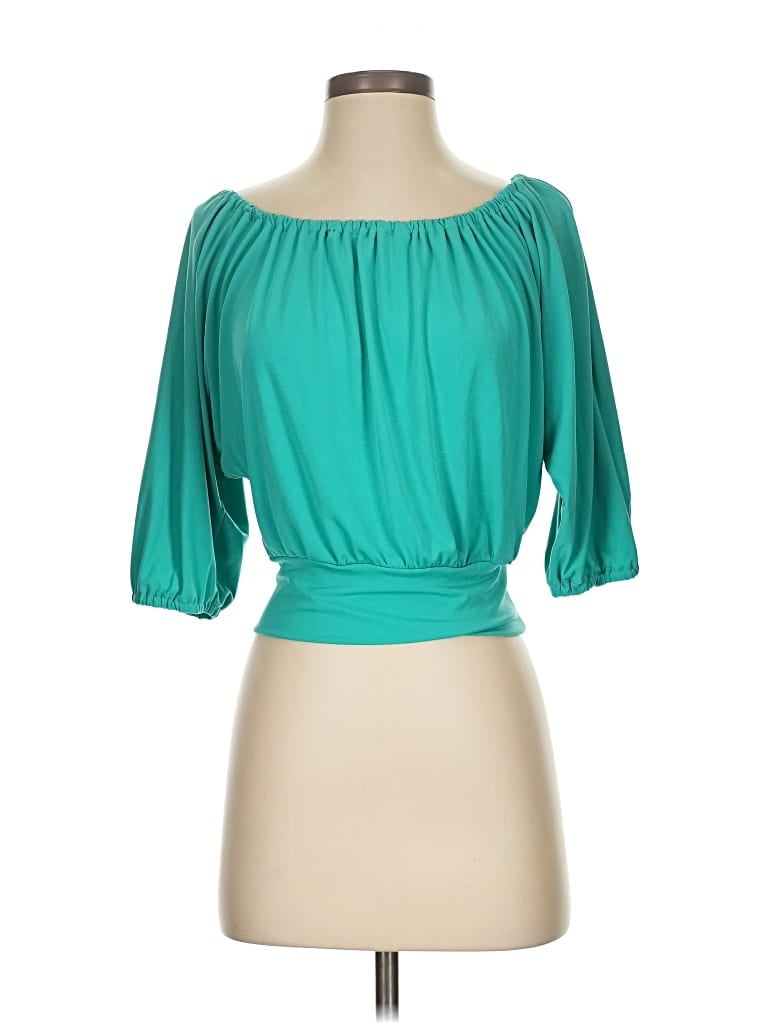 EXPRESS Pre-owned 3/4 Sleeve Blouse In Blue