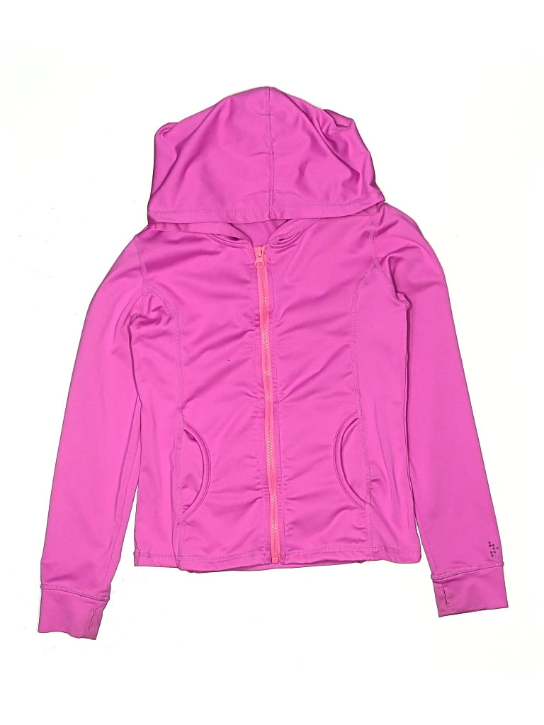 Pre-owned Gymgo Kids' Zip Up Hoodie In Pink