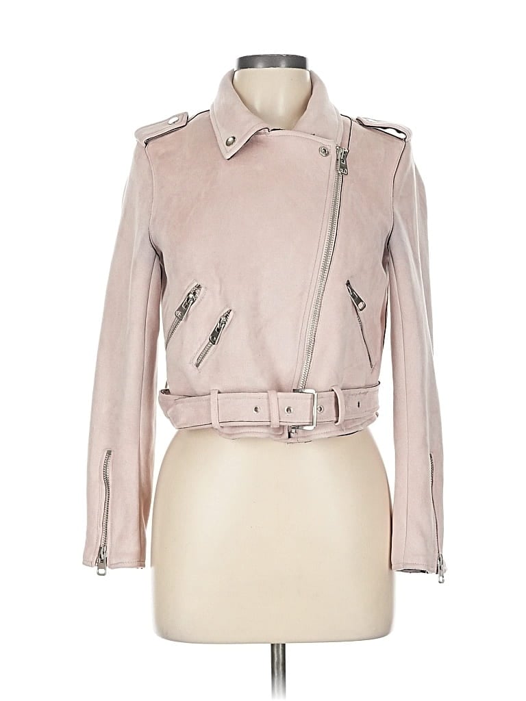 Pre-owned Zara Basic Jacket In Pink