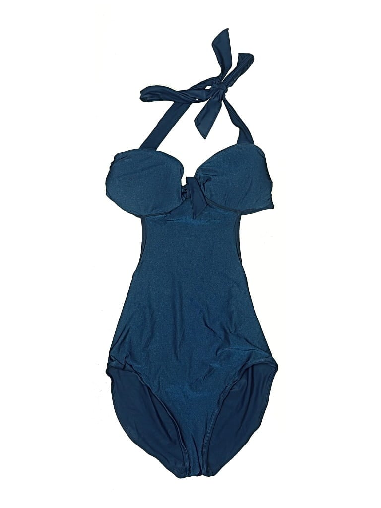 Pre-owned Unbranded One Piece Swimsuit In Blue