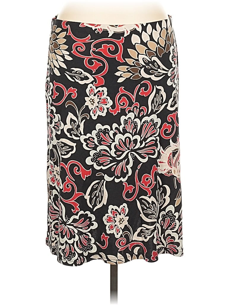 Pre-owned Tori Richard Silk Skirt In Black