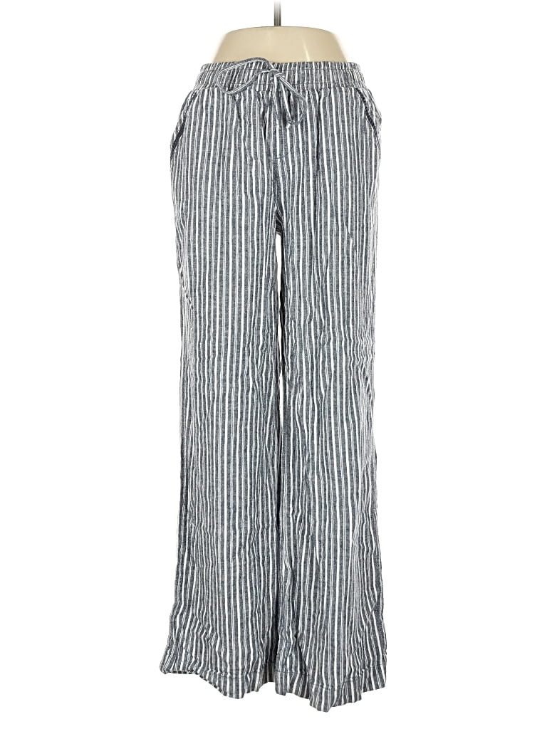 Pre-owned Briggs Linen Pants In Silver